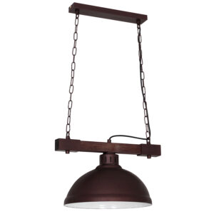 Żyrandol Luminex Hakon Big Shade Dark Wood x1