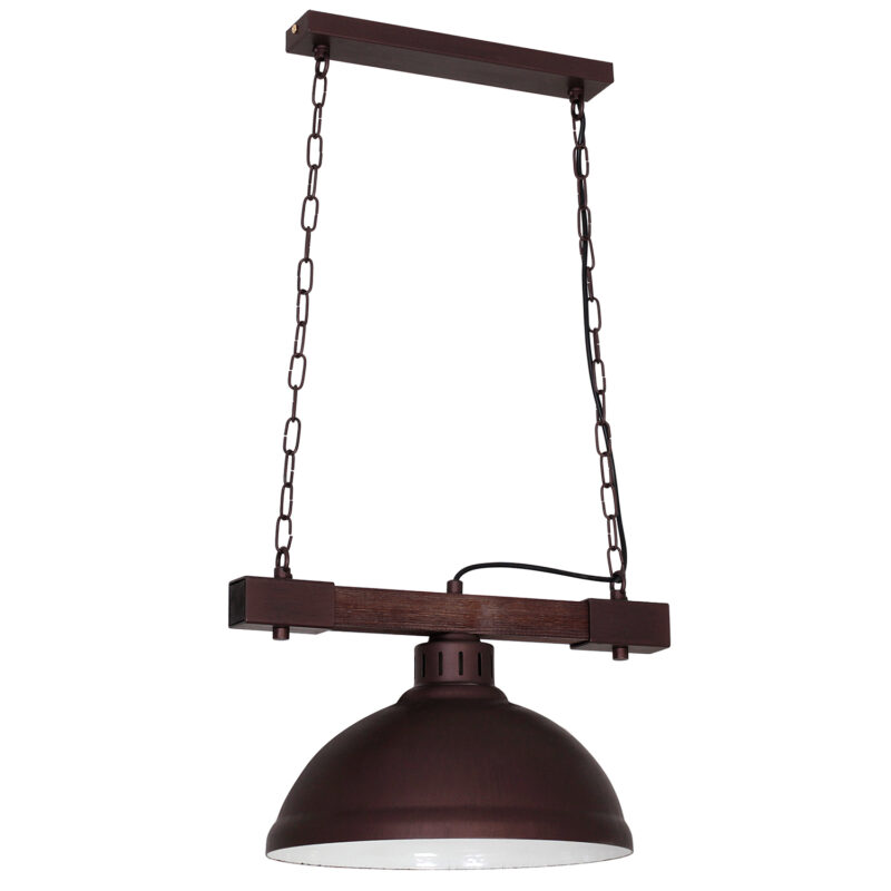 Żyrandol Luminex Hakon Big Shade Dark Wood x1