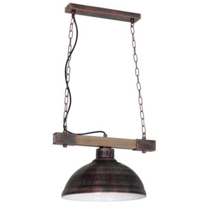Żyrandol Luminex Hakon Big Shade Natural Wood x1