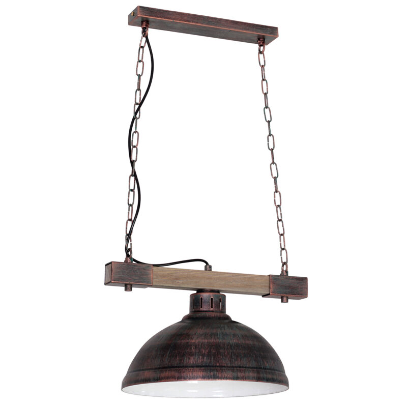 Żyrandol Luminex Hakon Big Shade Natural Wood x1