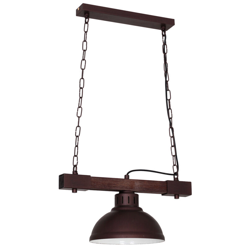 Żyrandol Luminex Hakon dark wood x1