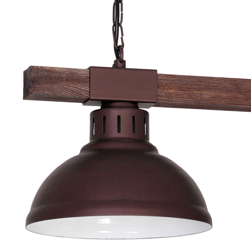 Żyrandol Luminex Hakon dark wood x2 - obrazek 3