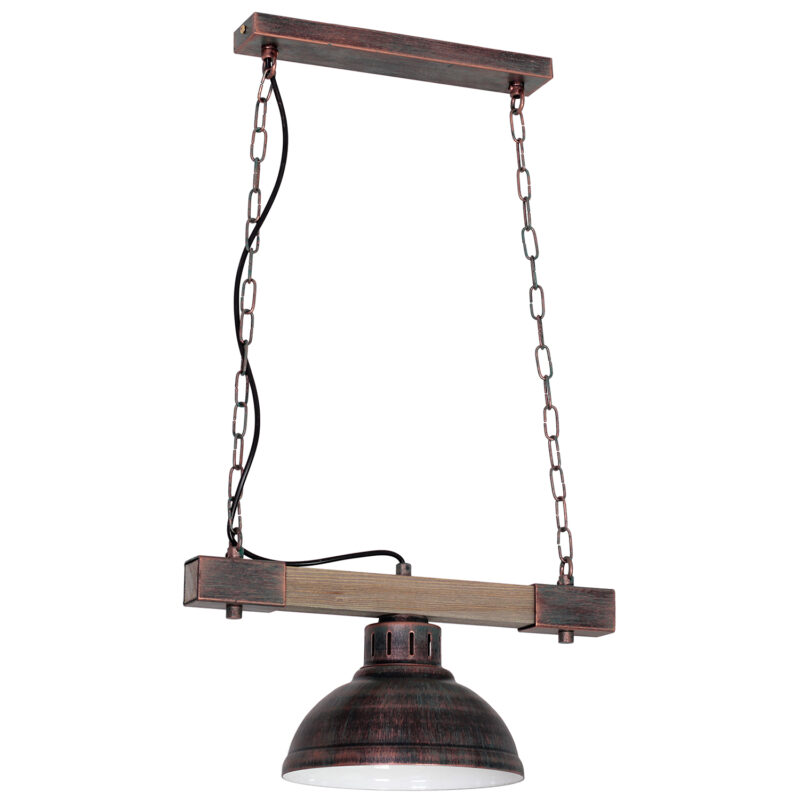 Żyrandol Luminex Hakon natural wood x1