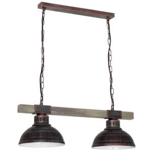 Żyrandol Luminex Hakon natural wood x2