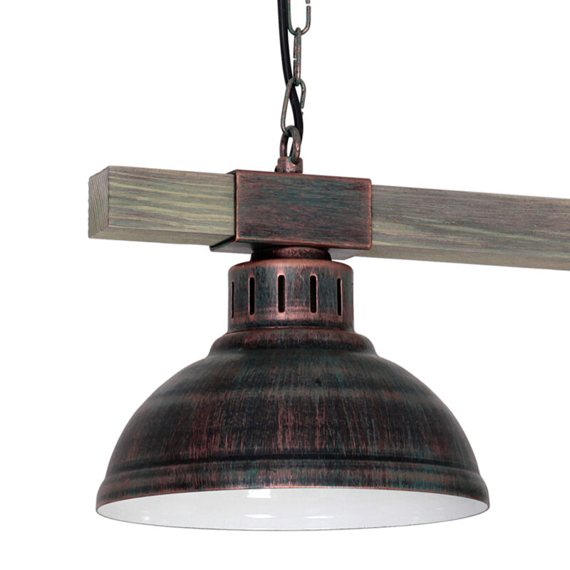 Żyrandol Luminex Hakon natural wood x2 - obrazek 3