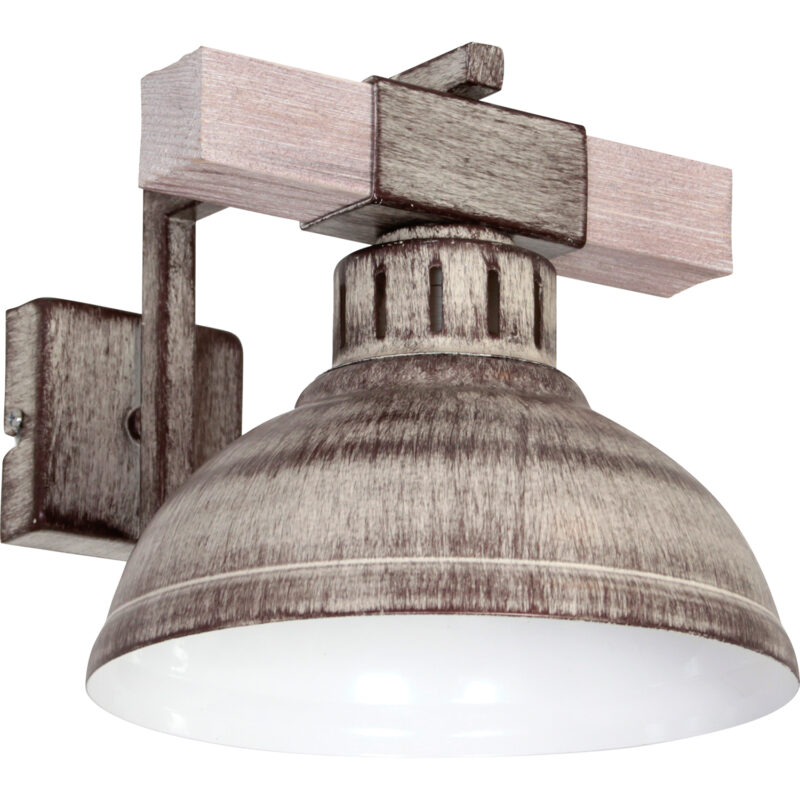Kinkiet Luminex Hakon white wood x1
