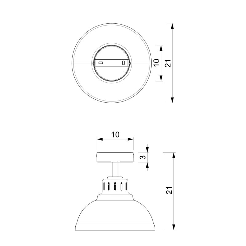 Plafon Luminex Sven Black x1 - obrazek 5