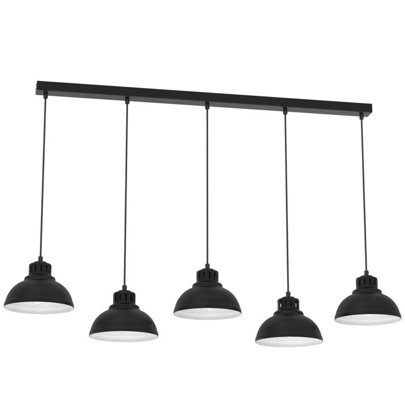 Żyrandol Luminex Sven Black x5