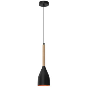 Żyrandol Luminex Muza black/gold x1