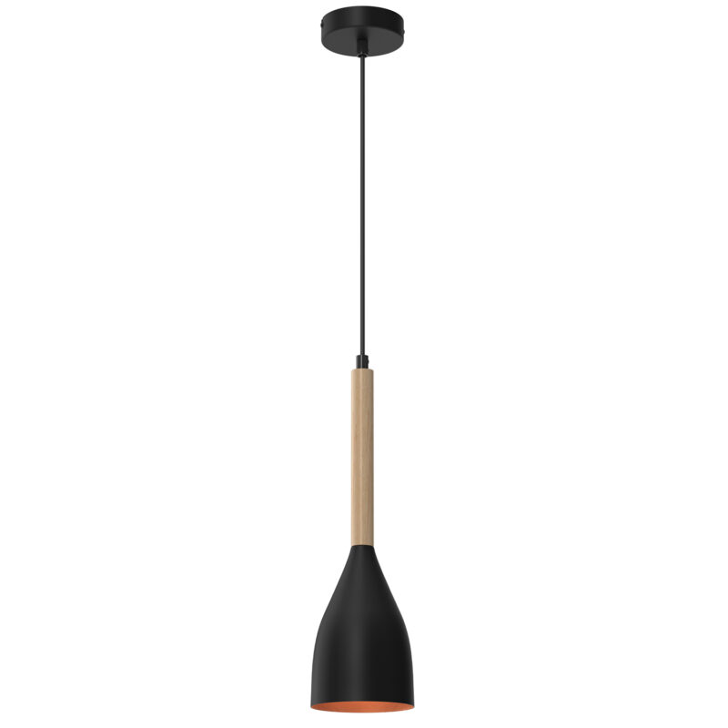 Żyrandol Luminex Muza black/gold x1