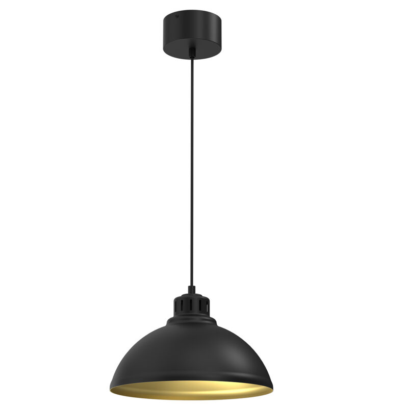 Żyrandol Luminex Sven Dia 300 Black/gold