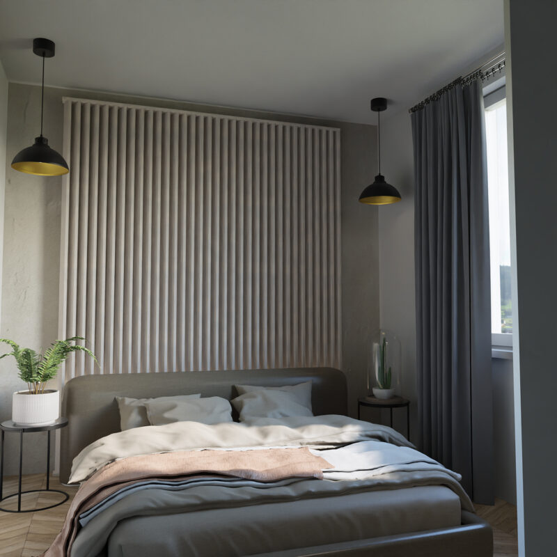 Żyrandol Luminex Sven Dia 300 Black/gold - obrazek 4