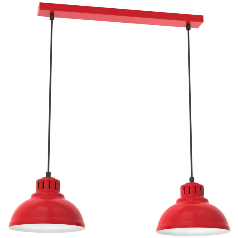 Żyrandol Luminex Sven Red x2