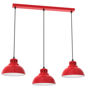 Żyrandol Luminex Sven Red x3