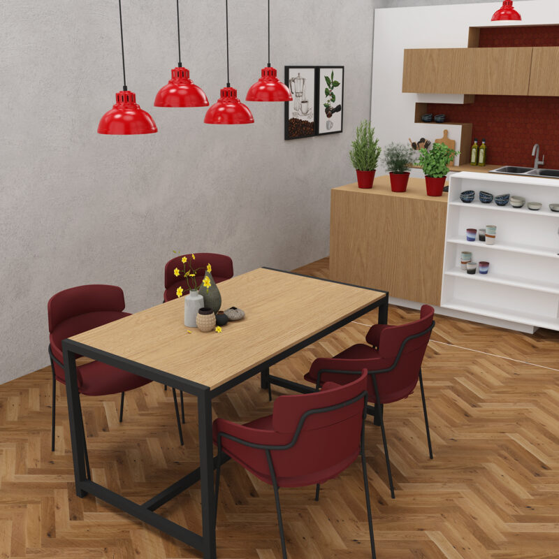 Żyrandol Luminex Sven Red x4 - obrazek 4