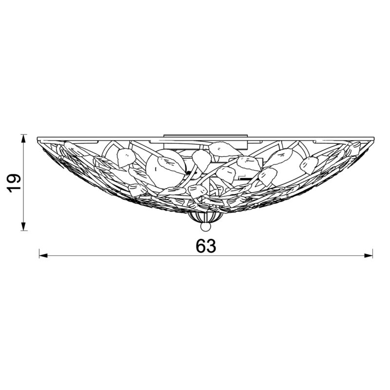 Plafon Luminex Arion Titanium Gold x3 - obrazek 5