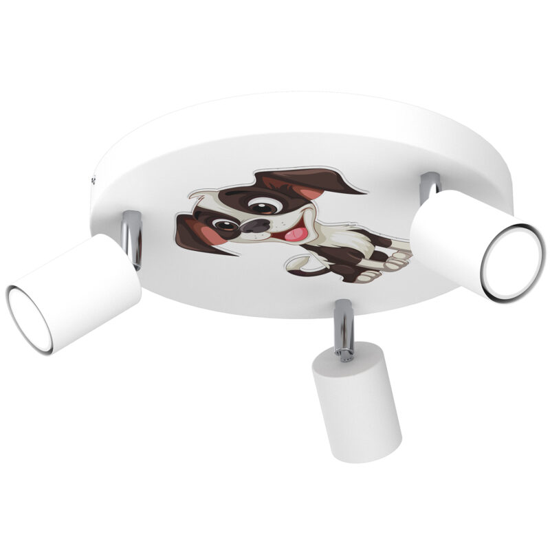 Spot Luminex Fun Dog White Plate Dia 300 x1