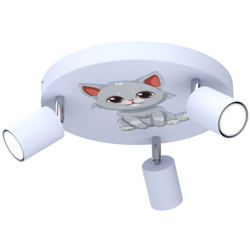 Spot Luminex Fun Cat Blue Plate Dia 300 x1