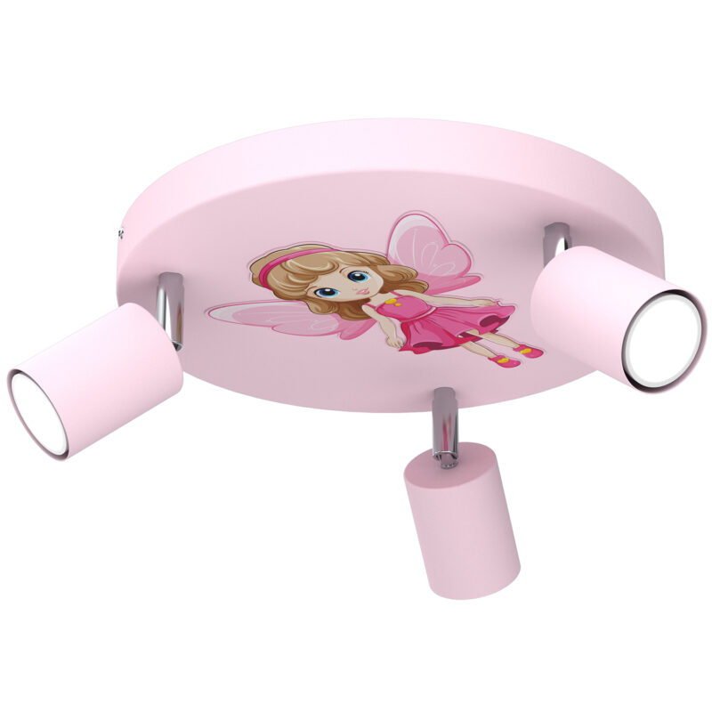 Spot Luminex Fun Fairy Pink Plate Dia 300 x1