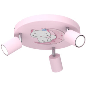 Spot Luminex Fun Night Cat Pinkplate Dia 300 x1