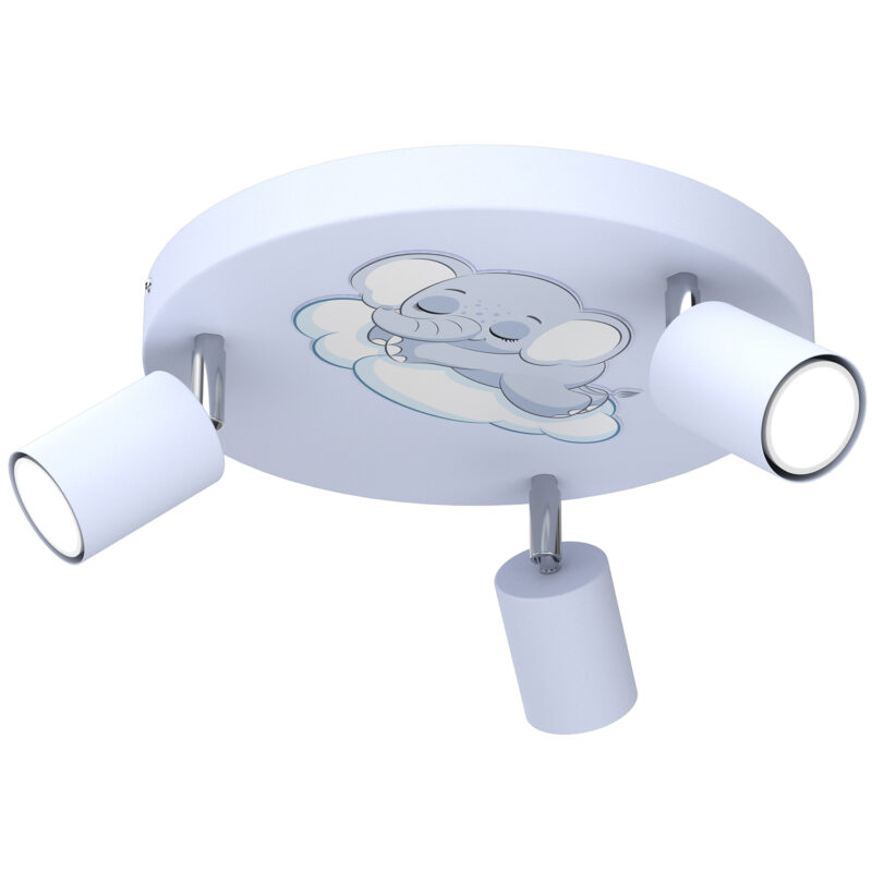 Spot Luminex Fun Night Elephant Blue Plate Dia 300 x1