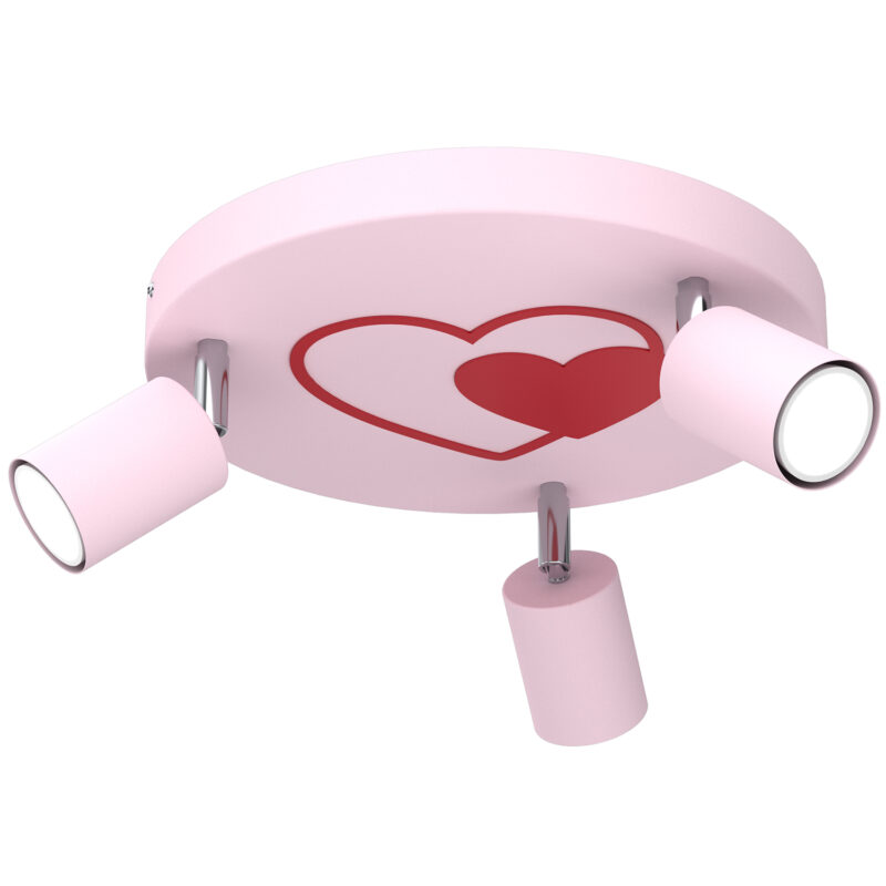 Spot Luminex Fun Heart Light Pink Plate Dia 300 x1