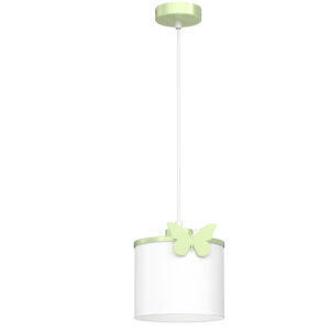 Żyrandol Luminex Sweet Butterfly Green, Shade Dia 180/h 150 White x1