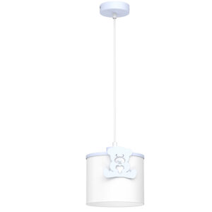 Żyrandol Luminex Sweet Bear Pink, Shade Dia 180/h 150 White x1