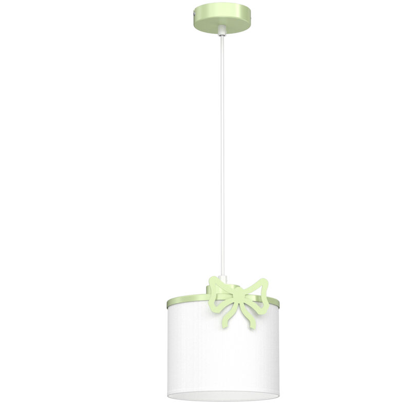 Żyrandol Luminex Sweet Bow Green, Shade Dia 180/h 150 White x1