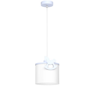 Żyrandol Luminex Sweet Horse Blue, Shade Dia 180/h 150 White x1