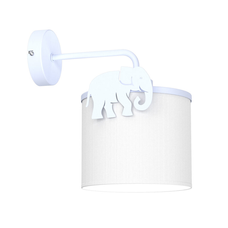Kinkiet Luminex Sweet Elephant Blue, Shade Dia 180/h 150 White x1