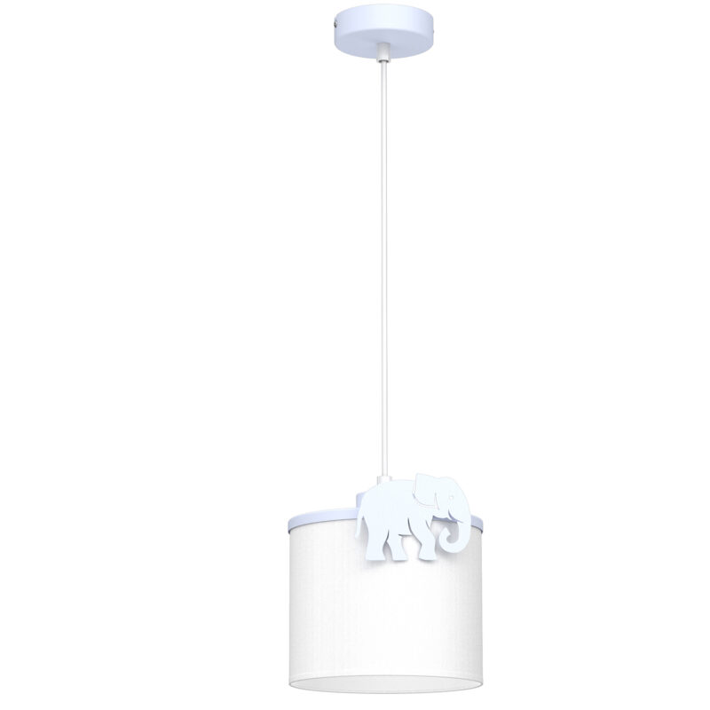 Żyrandol Luminex Sweet Elephant Blue, Shade Dia 180/h 150 White x1