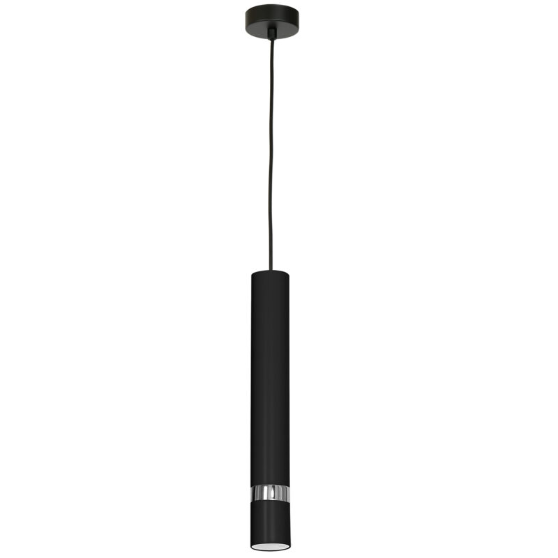 Żyrandol Luminex Reno black/chrome x1