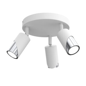 Spot Luminex Shift Plate Dia 200, White/chrome x3