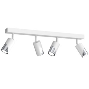 Spot Luminex Shift Line Bar 600, White/chrome x4
