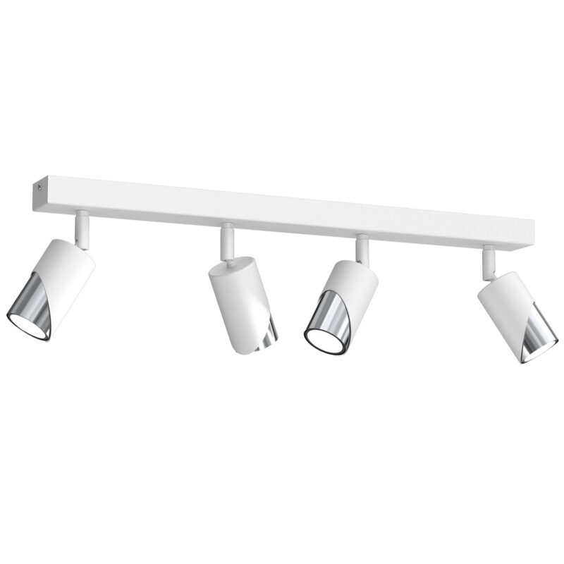 Spot Luminex Shift Line Bar 600, White/chrome x4