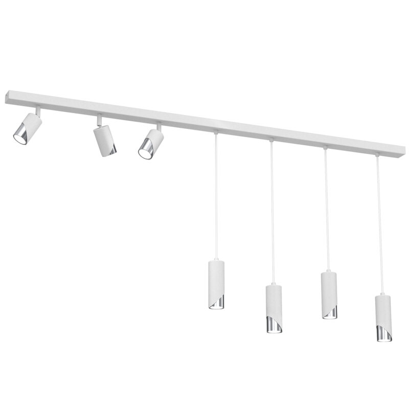 Spot Luminex Shift Line Bar 1500, White/chrome x7