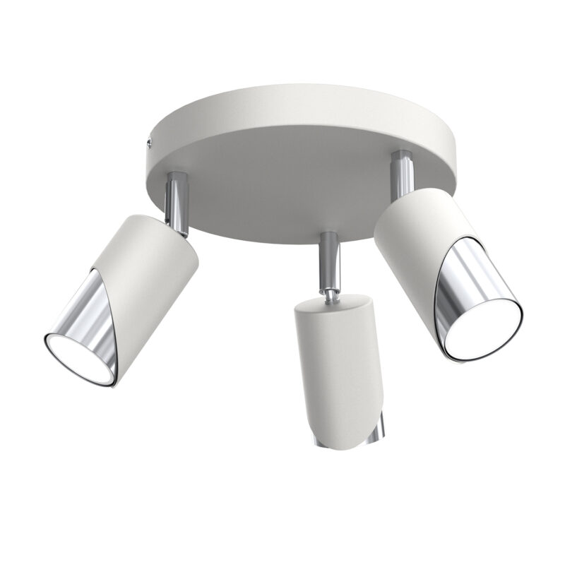 Spot Luminex Shift Plate Dia 200, Grey/chrome x3