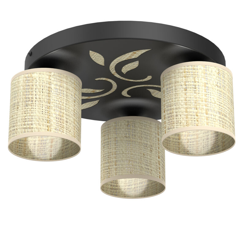 Plafon Luminex Natur Decor Plate Dia 300 Mm x3