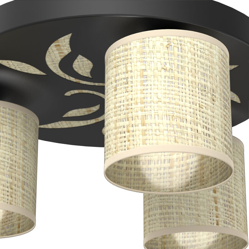 Plafon Luminex Natur Decor Plate Dia 300 Mm x3 - obrazek 3
