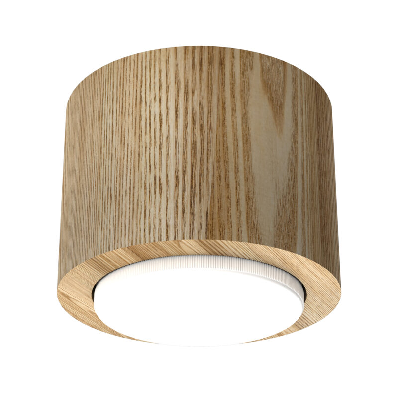 Downlight Luminex Round Wood x1