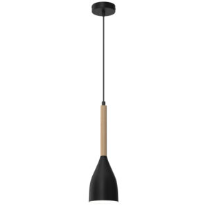 Żyrandol Luminex Muza czarny/biały x1