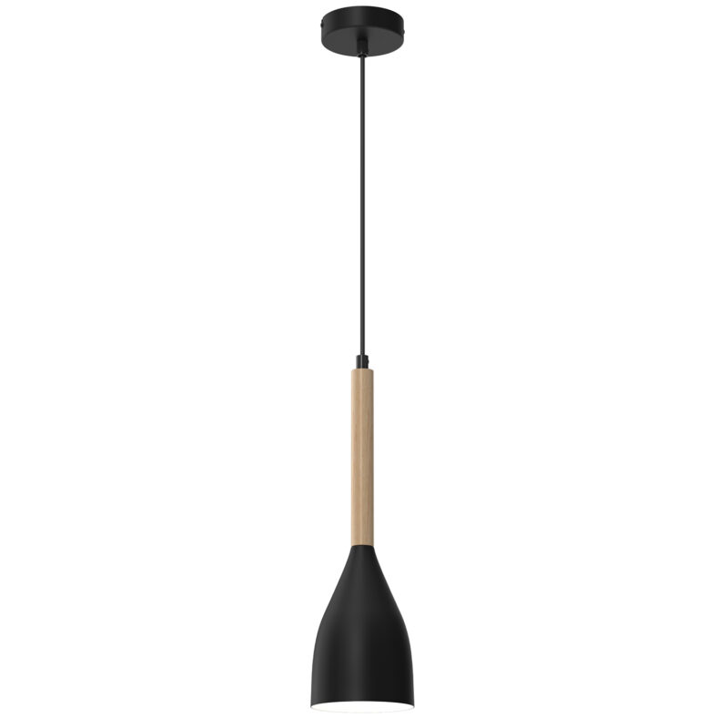 Żyrandol Luminex Muza czarny/biały x1