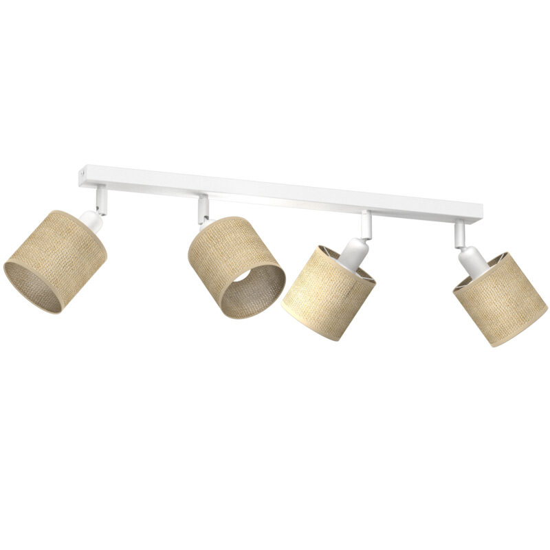 Spot Luminex Jute Line Bar 600 White x4