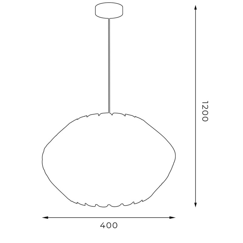 Żyrandol Luminex Shade Gold (dia 400, H 230) x1 - obrazek 5