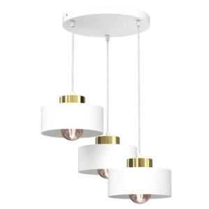 Żyrandol Luminex Marti Plate Dia 300 Mm White/gold x3