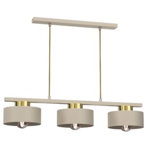 Żyrandol Luminex Marti Beige/gold x3