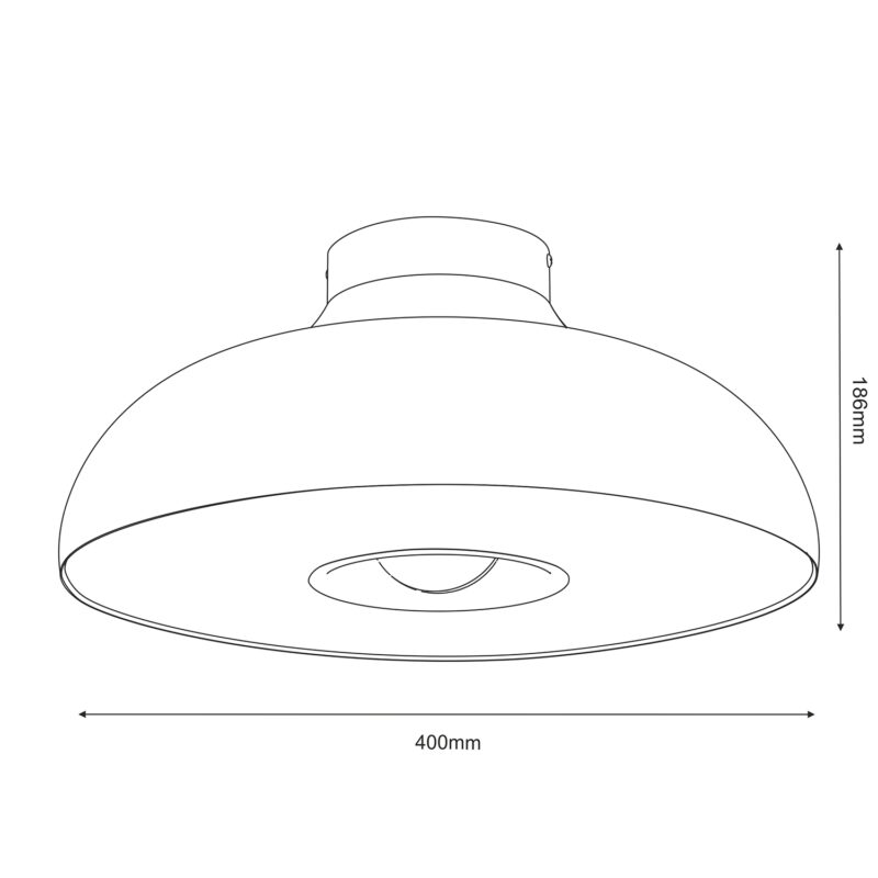Plafon Luminex Bilbao Black x1 - obrazek 5
