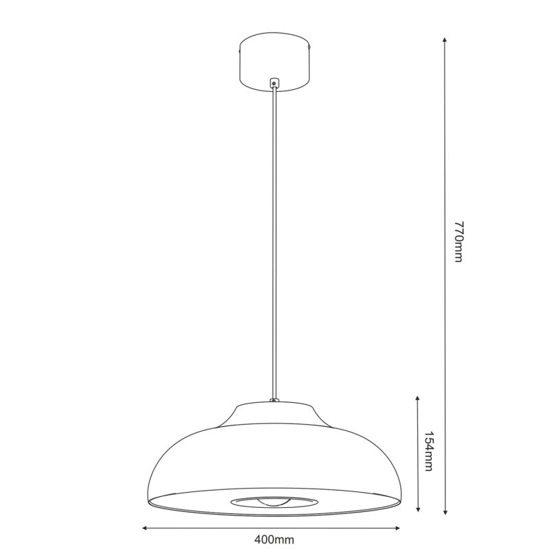 Żyrandol Luminex Bilbao White x1 - obrazek 5