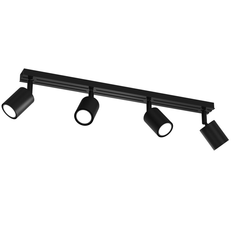Spot Luminex Terra Line 600 Black/black Gloss/titanium Swivel x4